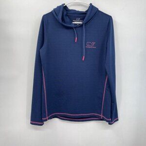 VINEYARD VINES Performance‎ Navy Blue Long-Sleeve Lightweight Hoodie Size M